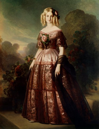 Full-length Portrait of Marie Caroline Auguste de Bourbon Salerne, Duchess d
