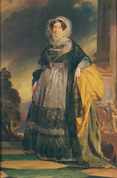 Portrait of Adelaide of Orléans, Mademoiselle de Chartres, known as Madame Adelaide by Franz Xaver Winterhalter