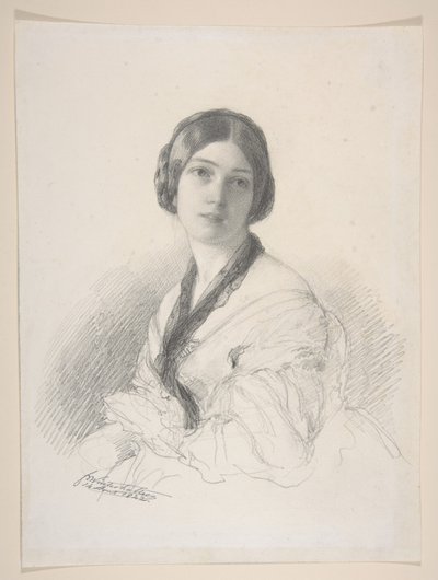Portrait of Baroness Gudin, née Margareth Louis Hay by Franz Xaver Winterhalter