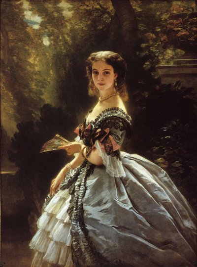 Portrait of Countess Elizabeth Esperovna Trubetskaya, née Belosselskaya-Belozerskaya by Franz Xaver Winterhalter