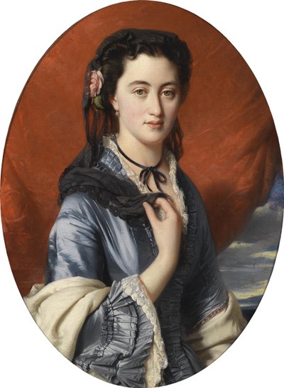 Portrait of Countess Varvara Musina-Pushkina, 1864 by Franz Xaver Winterhalter