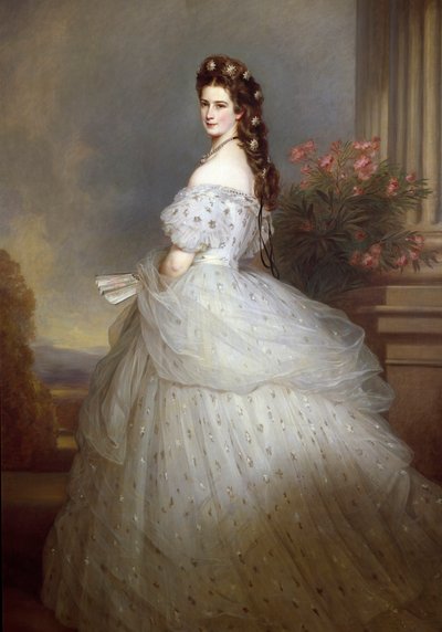 Portrait of Elisabeth de Wittelsbach (Sissi), Empress of Austria and Queen of Hungary by Franz Xaver Winterhalter