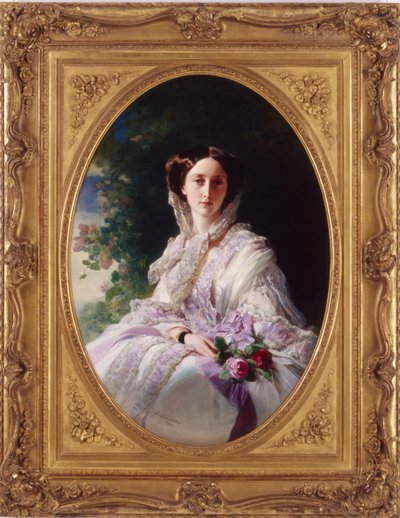 Portrait of Grand Duchess Olga Nikolaevna of Russia, Queen of Württemberg, 1856 by Franz Xaver Winterhalter