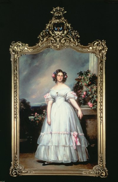 Portrait of HRH Princess Marie Clementine of Orleans by Franz Xaver Winterhalter