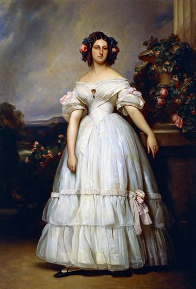 Portrait of Princess Clementine of Orleans by Franz Xaver Winterhalter