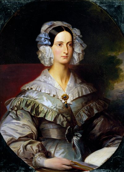 Portrait of Princess Marie of Orleans, by Franz Xavier Winterhalter by Franz Xaver Winterhalter