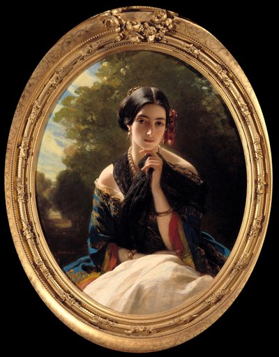 Portrait of the Princess of Sayn Wittgenstein Sayn by Franz Xaver Winterhalter