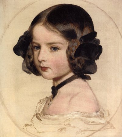 Princess Clotilde of Saxe-Coburg and Gotha, 1846-1927, 1855 by Franz Xaver Winterhalter