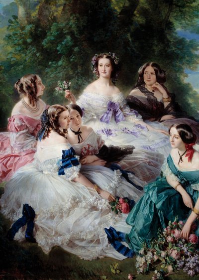 The Empress Eugenie in 1855 Surrounded by the Ladies of Honor by Franz Xaver Winterhalter