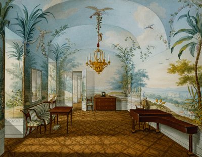 Painted Salon in the Palace of Schonbrunn Called Marian