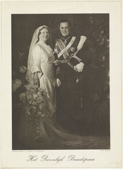 Portrait of Juliana, Queen of the Netherlands, and Bernhard of Lippe-Biesterfeld by Franz Ziegler