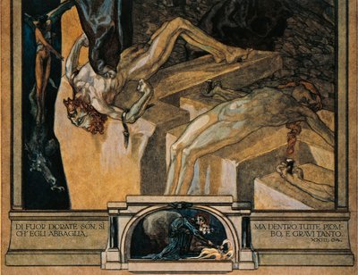Austria, Vienna, Illustration of Dante Alighieri