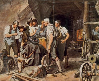 Before the Uprising in Tyrol by Franz von (after) Defregger