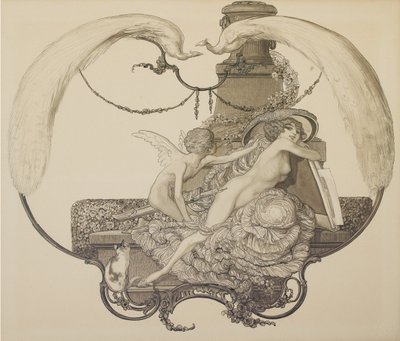 Design for a bookplate by Franz von Bayros