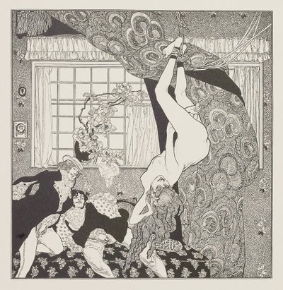 Illustration for the Tales at the Dressing Table by Choisy Le Conin by Franz von Bayros