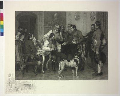 The Imperial Minister Presenting 3000 Gold Ducats by Franz von Defregger