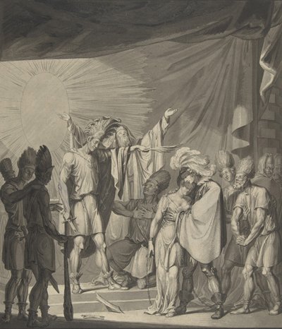Sun King Anointing a Bound Couple, from August von Kotzebue