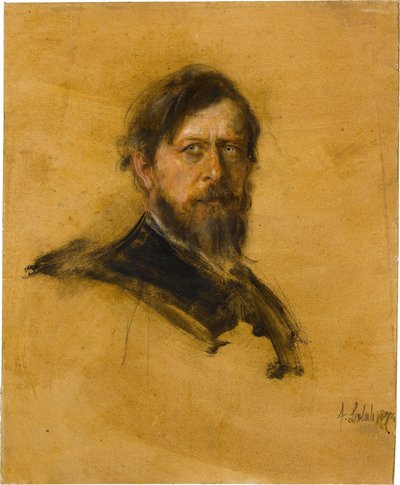 Portrait of Böcklin by Franz von Lenbach