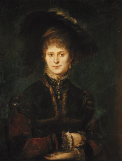 Magdalena Plach (?) by Franz von Lenbach