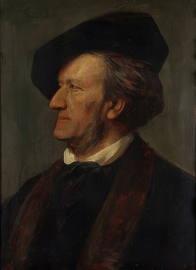 Portrait of Composer Richard Wagner (1813-1883) by Franz von Lenbach