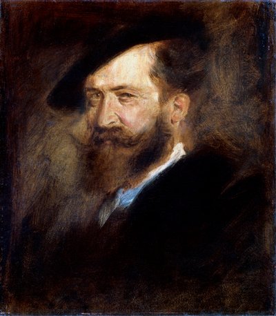 Portrait of the Artist Wilhelm Busch by Franz von Lenbach