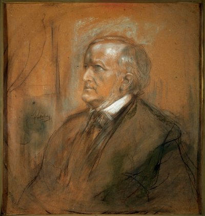 Portrait of the Composer Richard Wagner, 1868 by Franz von Lenbach
