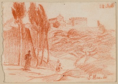 San Miniato al Monte in Florence by Franz von Lenbach