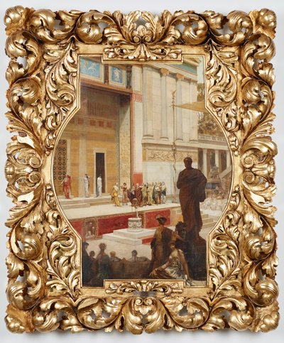 The Dionysus Theater in Athens. Design for the Ceiling Painting in the Staircase of the Vienna Burgtheater by Franz von Matsch