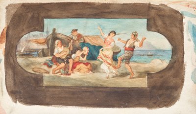 The Dance of the Italians - Design for a Ceiling Painting by Franz von Matsch