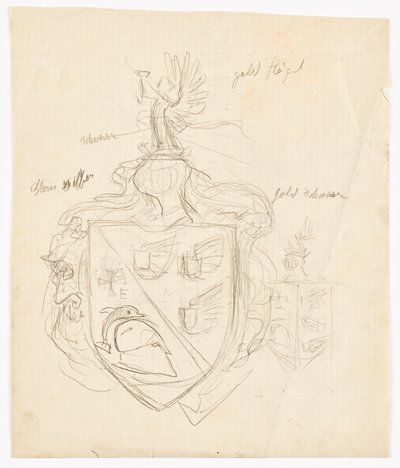 Design for a Family Crest by Franz von Matsch