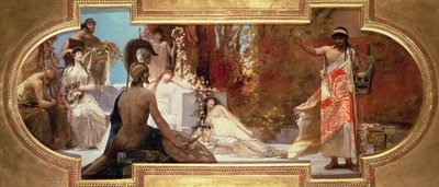 The Greek Theatre from a Series on the History of Theatre for the Ceiling of the Burgtheater by Franz von Matsch