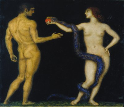 Adam and Eve by Franz von Stuck