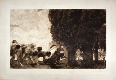 Bacchantes, satyrs and nymphs by Franz von Stuck
