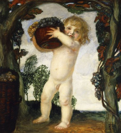 Boy with Grapes by Franz von Stuck