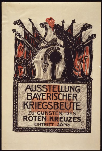 Exhibition of the Bavarian War Spoils to Benefit the Red Cross, 1915 by Franz von Stuck
