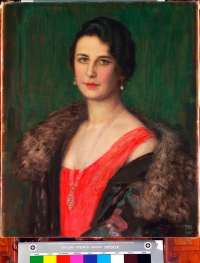 F. v. Stuck / Mrs. Patzak / Painting, 1927 by Franz von Stuck