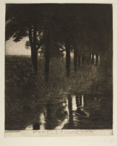 Trout Pond by Franz von Stuck