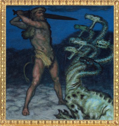 Hercules and Hydra by Franz von Stuck