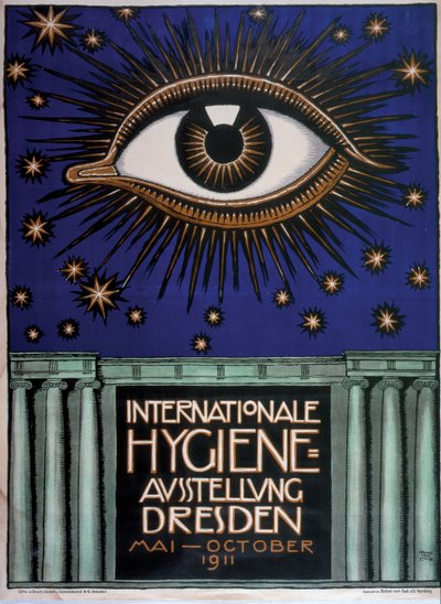Poster for the 1911 First International Hygiene Exhibition, 1911 by Franz von Stuck