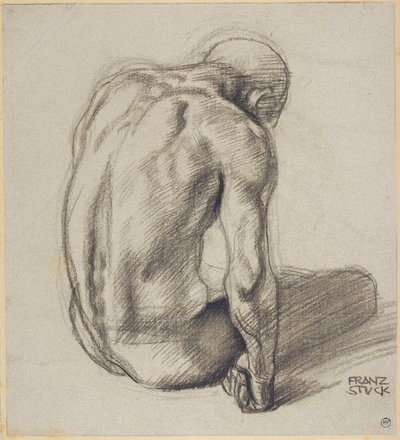 Seated Man by Franz von Stuck