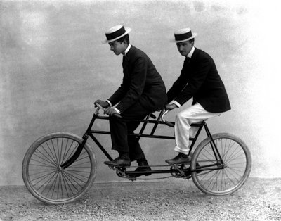 Two Men on a Tandem, Florence by Fratelli Alinari Fratelli Alinari