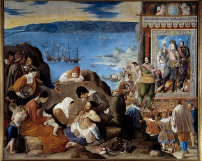 Allegory of the Takeover of Salvador de Bahia (Brazil) by a Portuguese, Spanish and Indian Army Commanded by Fadrique Alvarez de Toledo y Mendoza (1625) by Fray Juan Batista Maino or Mayno
