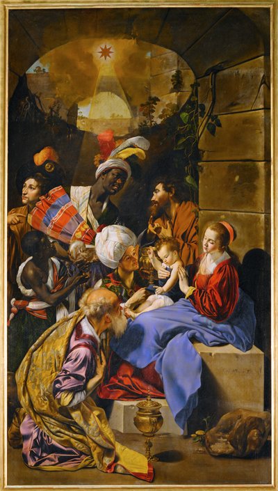The Adoration of the Magi by Fray Juan Batista Maino or Mayno