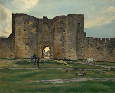 Porte de la Reine at Aigues-Mortes, 1867 by Frédéric Bazille