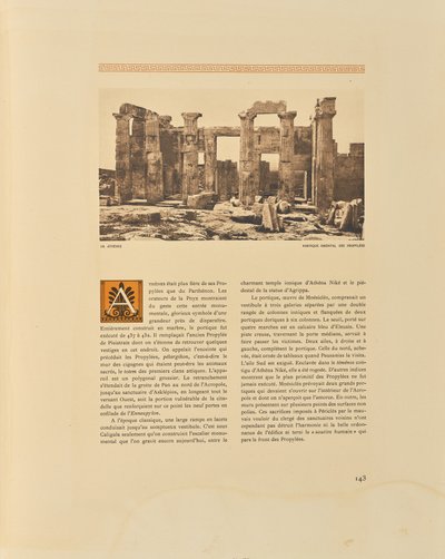 Athens. Eastern Portico of the Propylaea by Frédéric Boissonnas