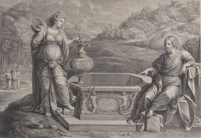 Christ and the Woman of Samaria by Frédéric Horthemels