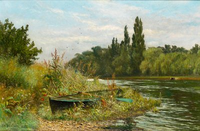 A Quiet Spot on the River Thames by Fred Hines