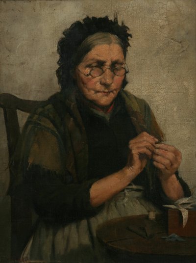 The Thread of Life Runs Smooth as Yet, 1885 by Fred Millard