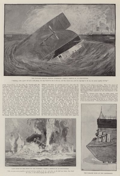 The Loss of the Victoria by Fred T. Jane