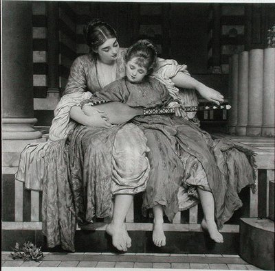 The Music Lesson by Frederic (after) Leighton